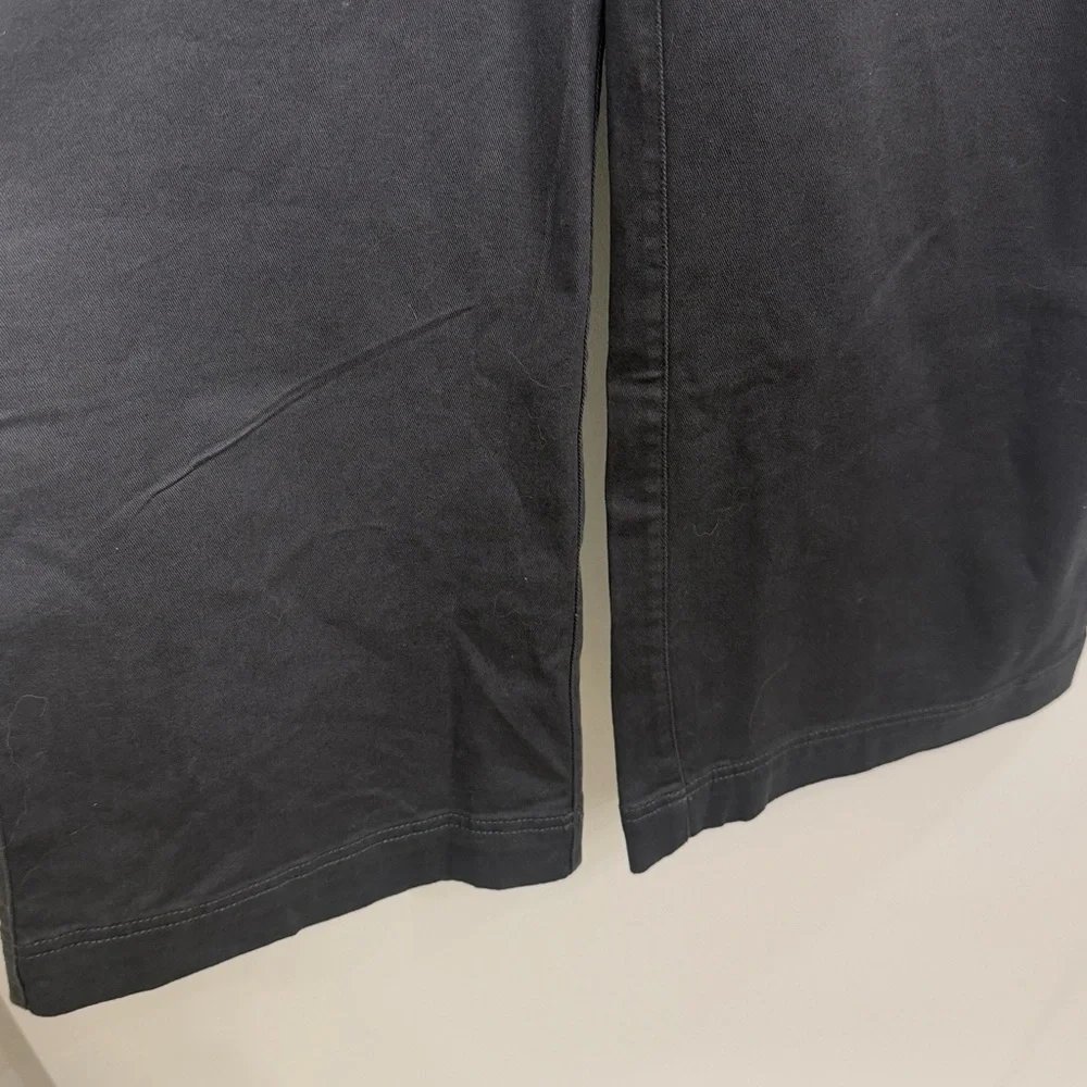 Pact Women’s Charcoal Gray Wide leg organic cotton pants size small - Picture 3 of 10